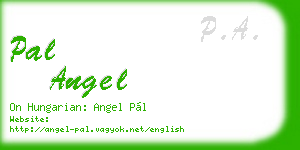 pal angel business card